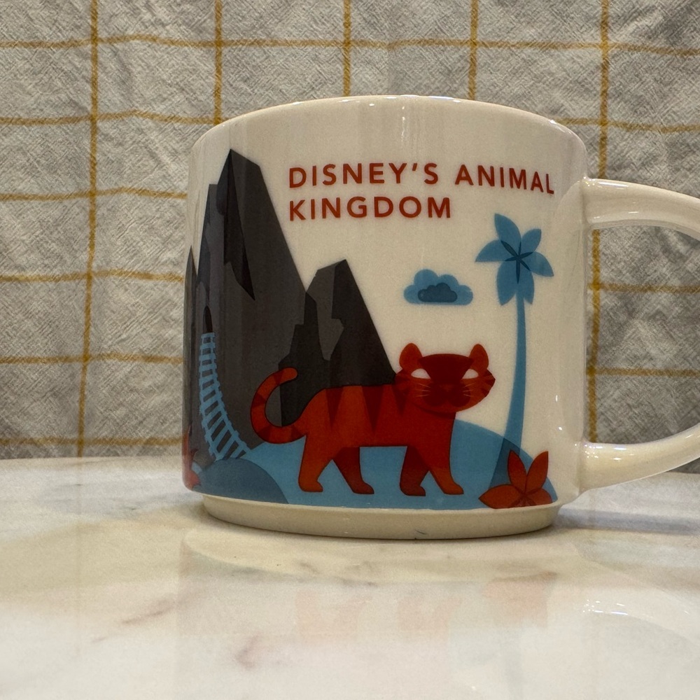 Starbucks Disney's Animal Kingdom Mug. Starbucks 2017 You Are Here collection.
